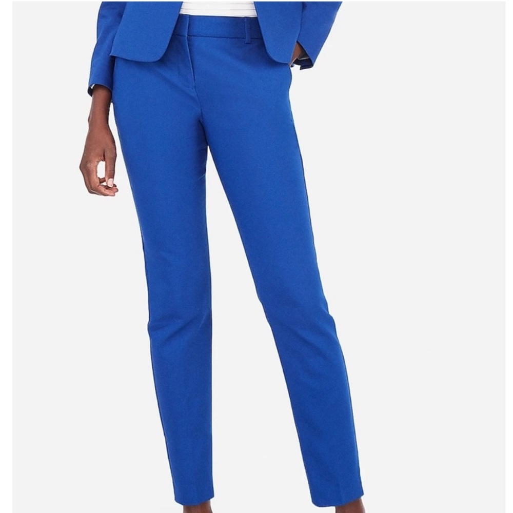 Express Columnist Mid Rise Ankle Royal Blue Pant